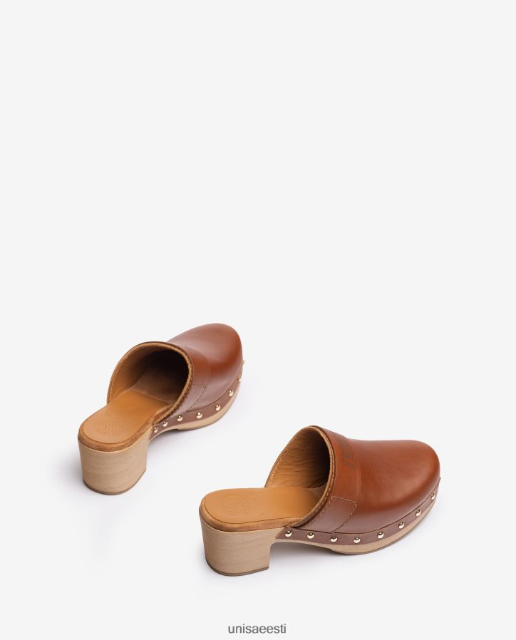 Unisa 88PPB4807 nahast valmistatud puukingad naised pruun