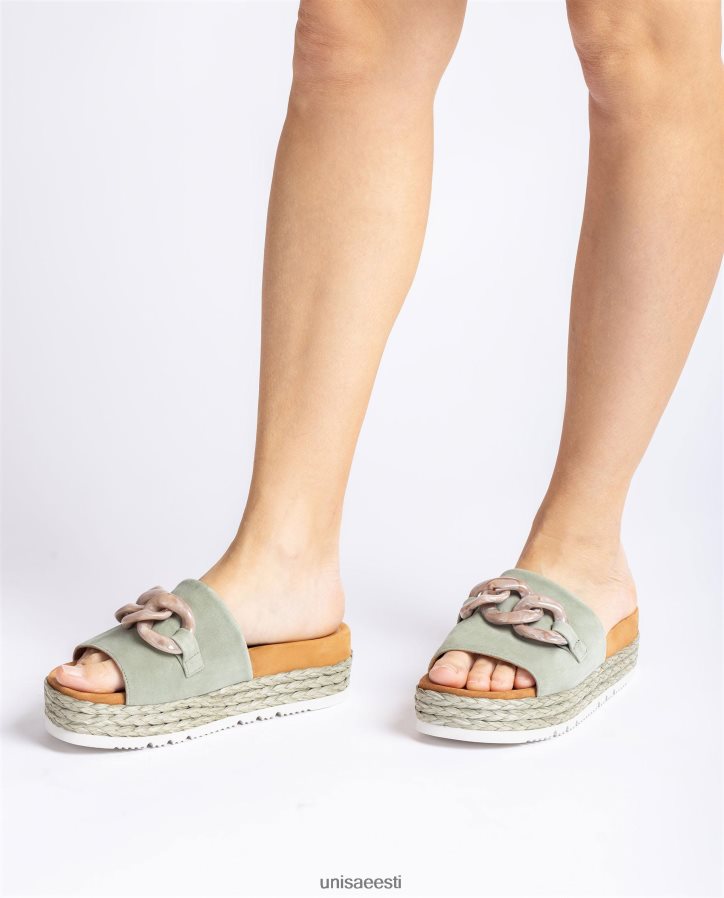 Unisa 88PPB4812 sandaalid ketiäärega naised roheline