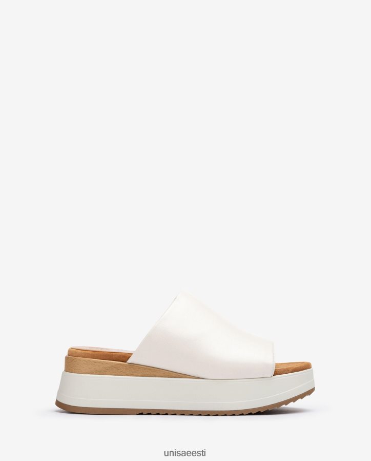 Unisa 88PPB4828 kiilkontsa ja laia vamp sandaalid naised valge