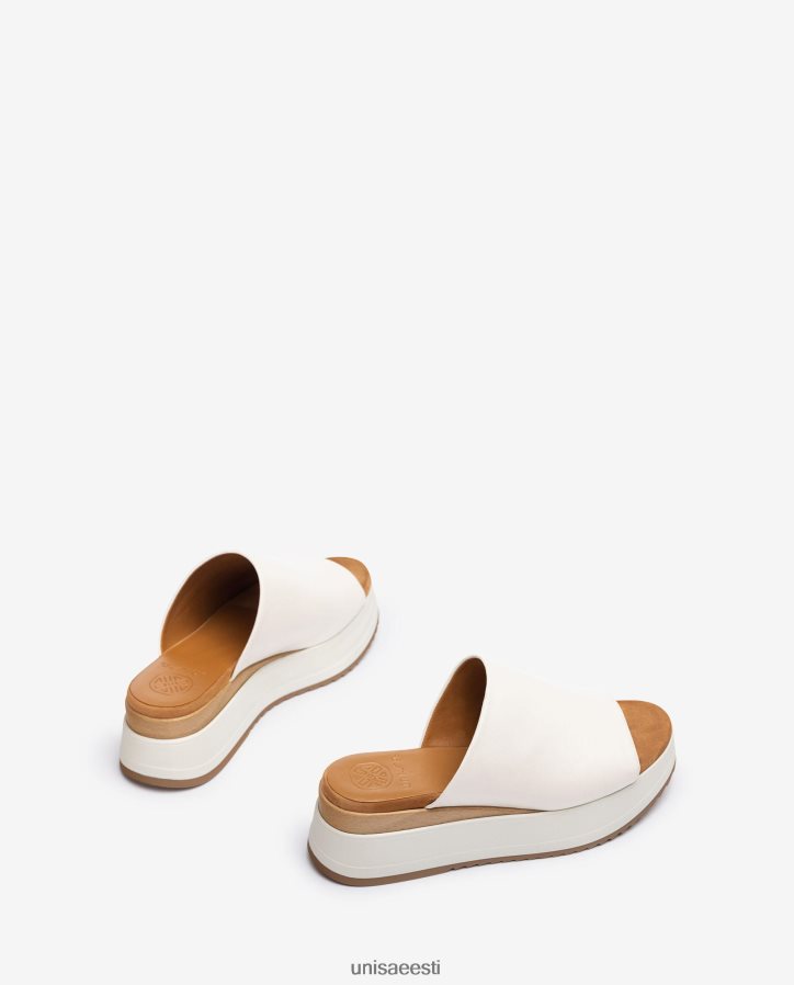Unisa 88PPB4828 kiilkontsa ja laia vamp sandaalid naised valge