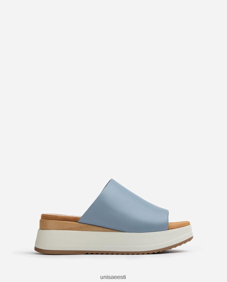 Unisa 88PPB4829 kiilkontsa ja laia vamp sandaalid naised sinine