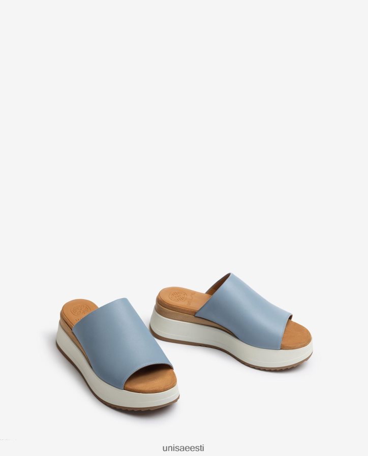 Unisa 88PPB4829 kiilkontsa ja laia vamp sandaalid naised sinine