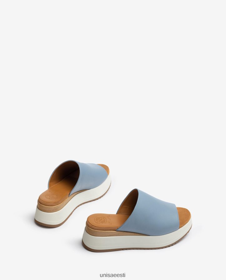 Unisa 88PPB4829 kiilkontsa ja laia vamp sandaalid naised sinine