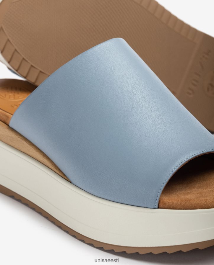 Unisa 88PPB4829 kiilkontsa ja laia vamp sandaalid naised sinine