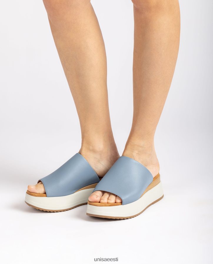 Unisa 88PPB4829 kiilkontsa ja laia vamp sandaalid naised sinine