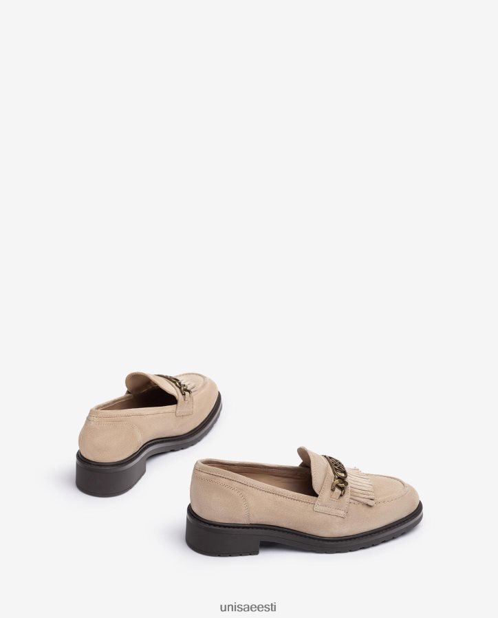 Unisa 88PPB41271 päts metallist monogrammiga naised beež