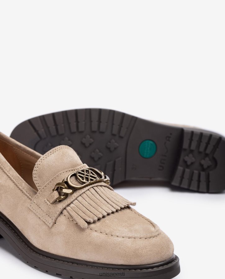 Unisa 88PPB41271 päts metallist monogrammiga naised beež