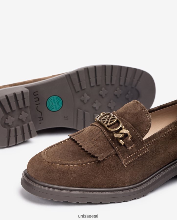 Unisa 88PPB41272 päts metallist monogrammiga naised pruun