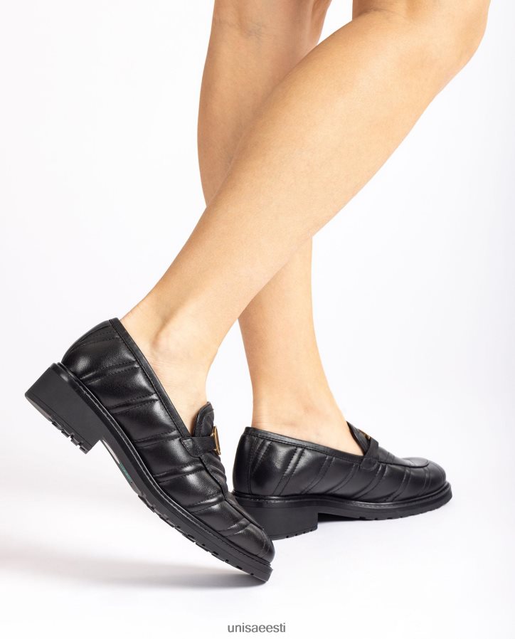 Unisa 88PPB41285 tepitud efektiga päts naised must