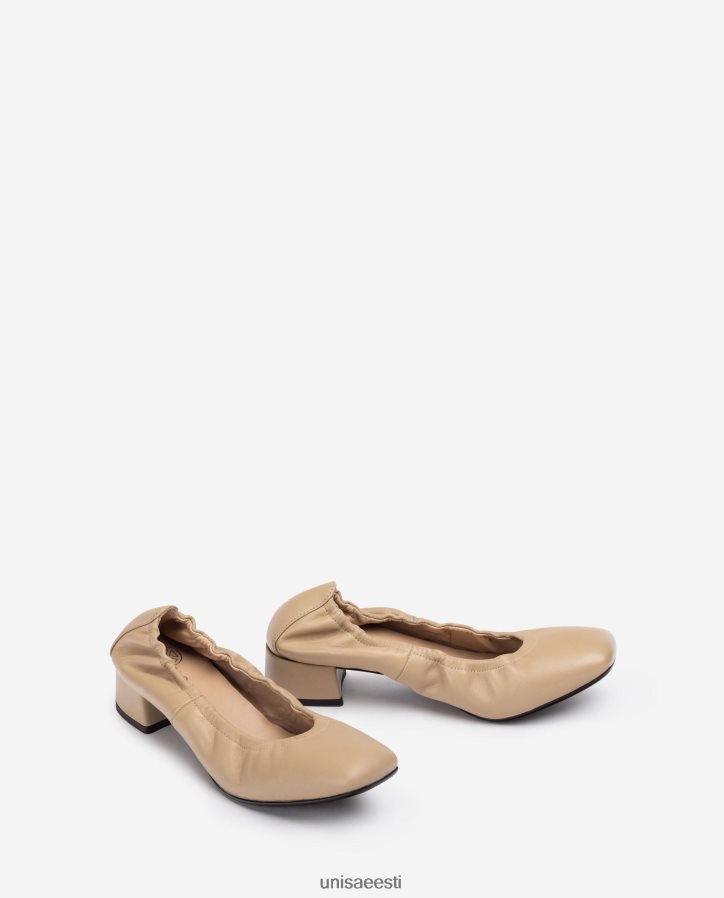 Unisa 88PPB41296 kortsutatud ääristega kingad naised beež