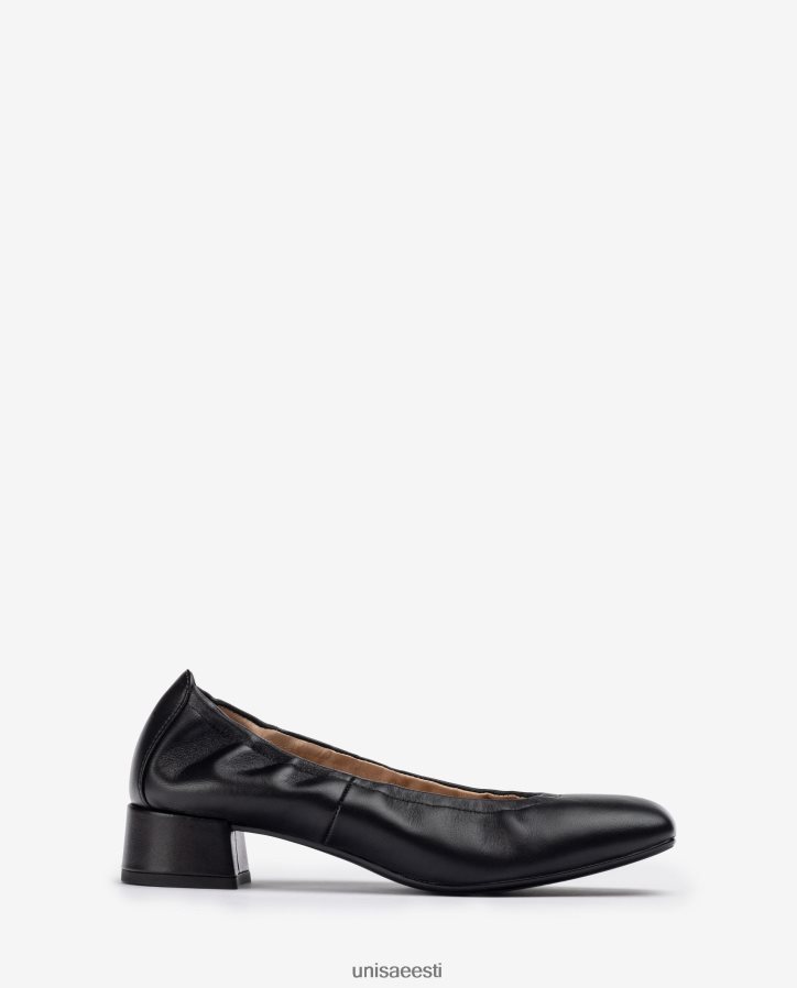 Unisa 88PPB41297 kortsutatud ääristega kingad naised must