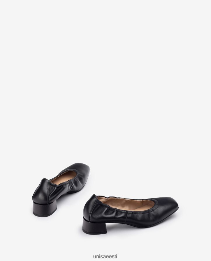 Unisa 88PPB41297 kortsutatud ääristega kingad naised must