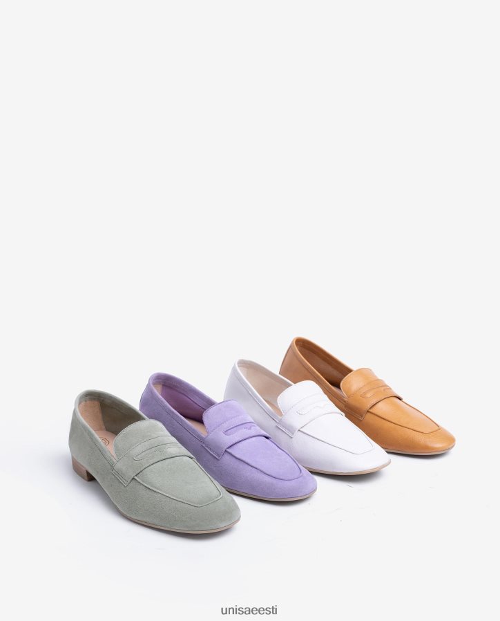 Unisa 88PPB4618 nahast pätsid naised valge