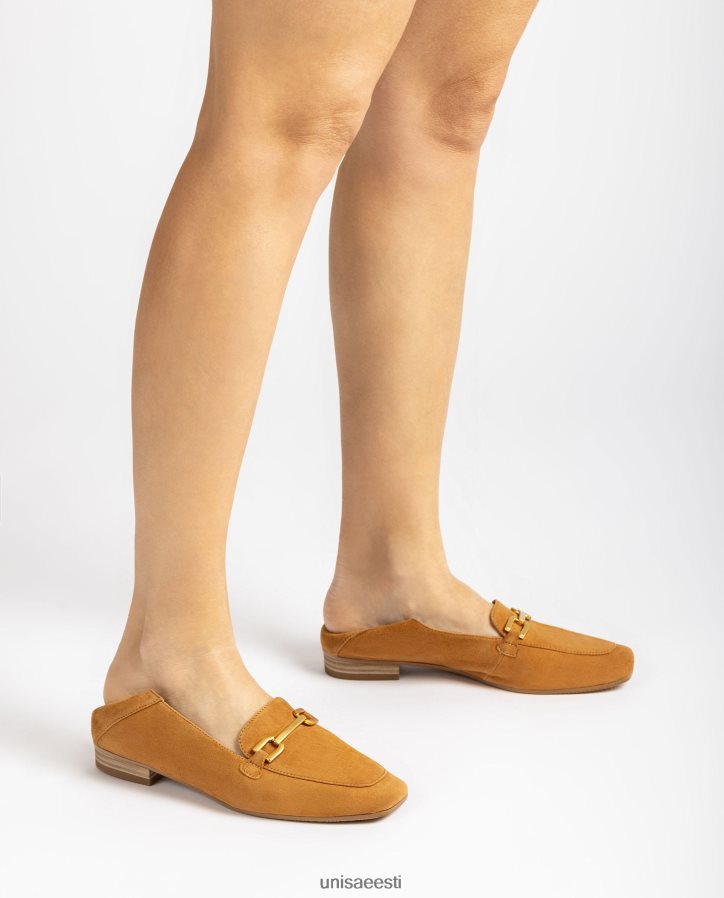 Unisa 88PPB4629 seemisnahast pätsikesed kaunistusega naised pruun