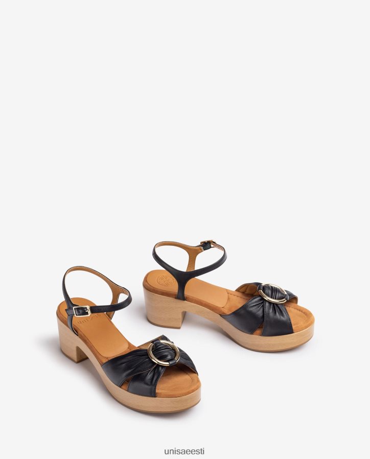 Unisa 88PPB4118 ümmarguse varbaga sandaal naised must