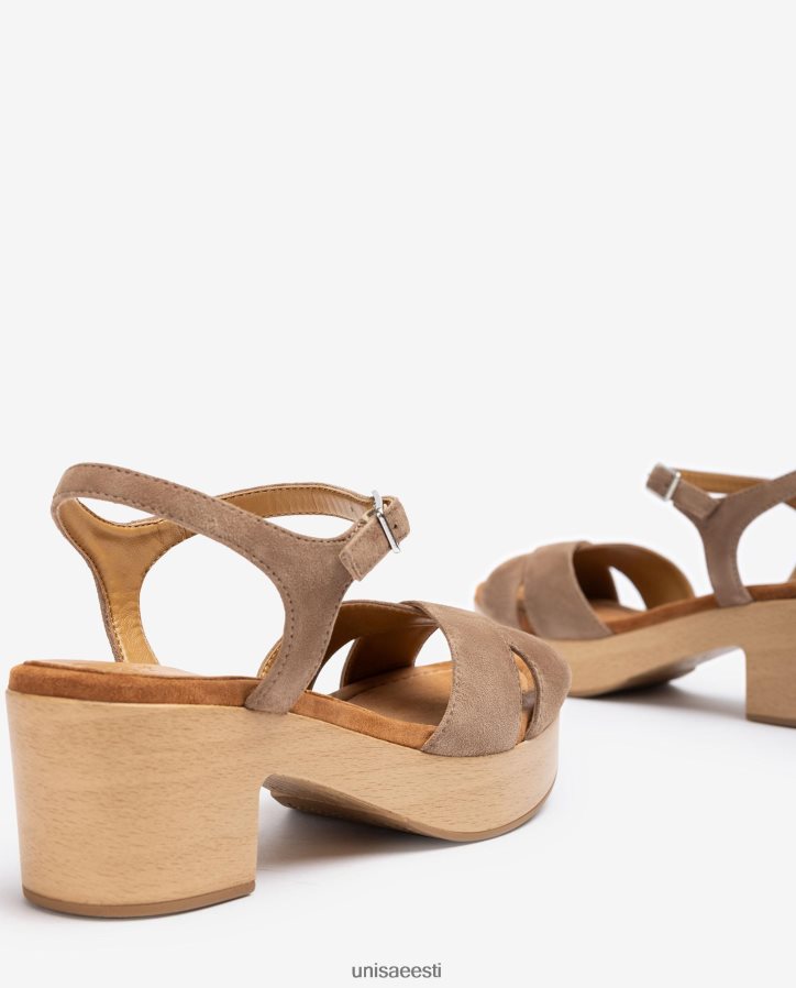 Unisa 88PPB4123 ristrihmaga sandaalid naised pruun
