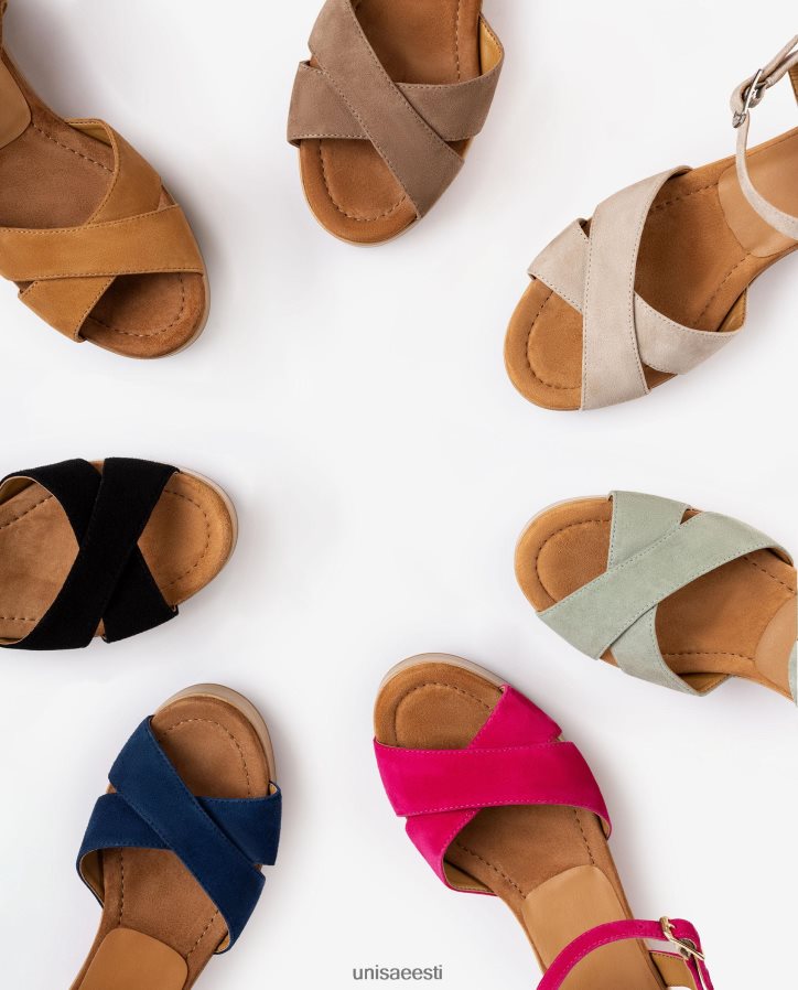 Unisa 88PPB4123 ristrihmaga sandaalid naised pruun