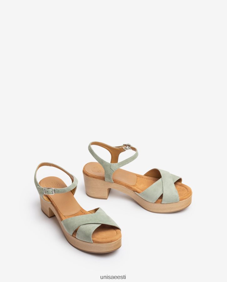 Unisa 88PPB4124 ristrihmaga sandaalid naised roheline