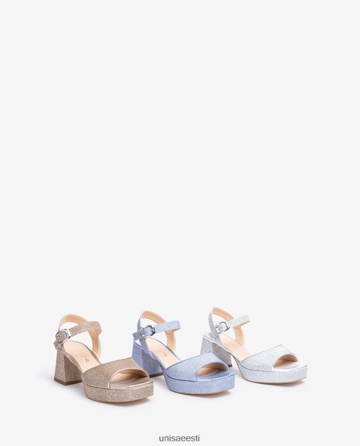 Unisa 88PPB4211 sandaalid kontsa ja platvormiga naised sinine