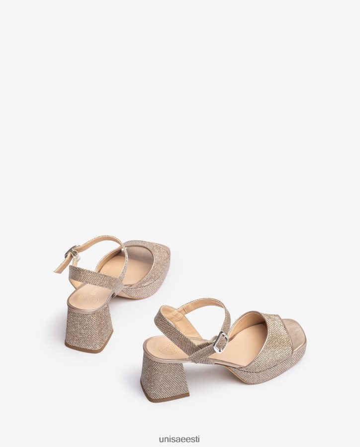 Unisa 88PPB4212 sandaalid kontsa ja platvormiga naised pronksist