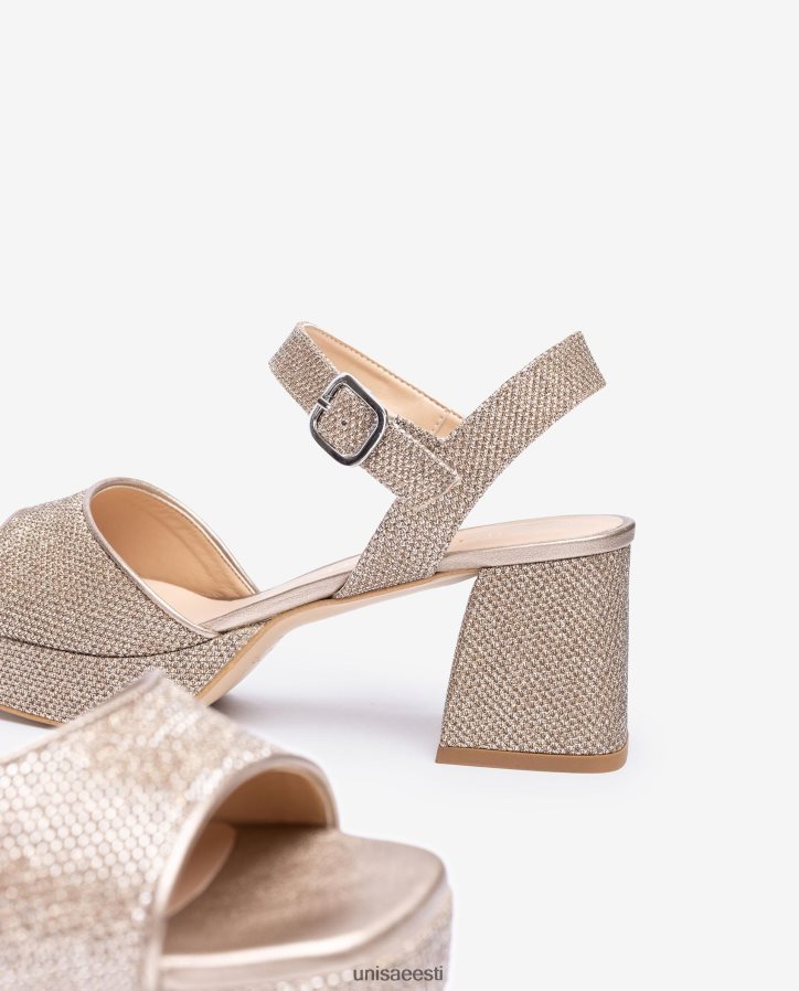 Unisa 88PPB4212 sandaalid kontsa ja platvormiga naised pronksist