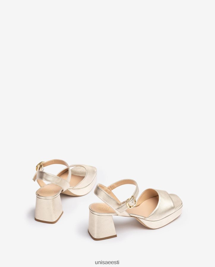 Unisa 88PPB4216 sandaalid kontsa ja platvormiga naised kullast