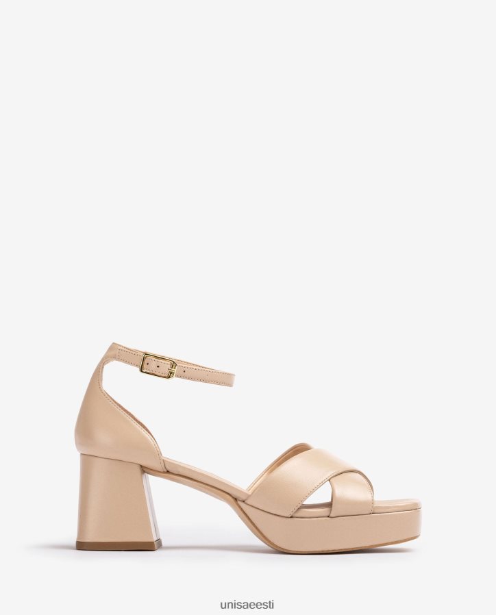 Unisa 88PPB4219 sandaalid kontsa ja platvormiga naised beež