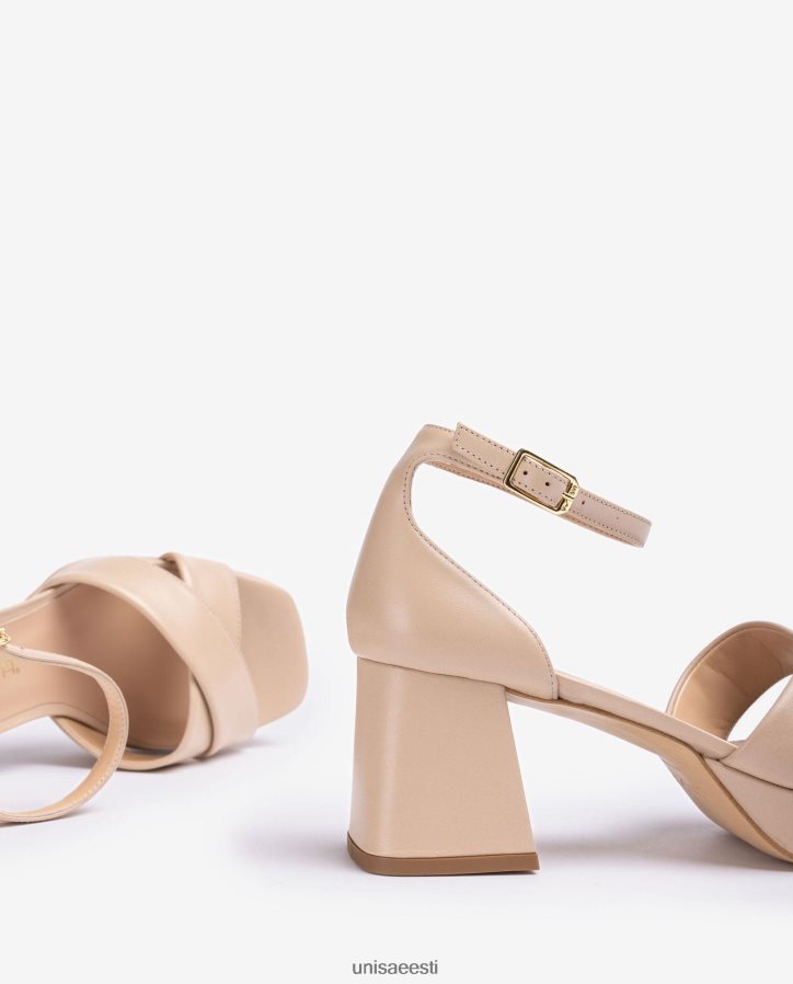 Unisa 88PPB4219 sandaalid kontsa ja platvormiga naised beež