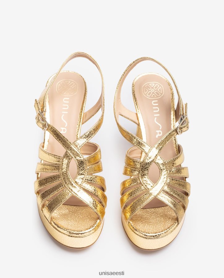 Unisa 88PPB4231 läikivast metallnahast rihmaga sandaal naised mood
