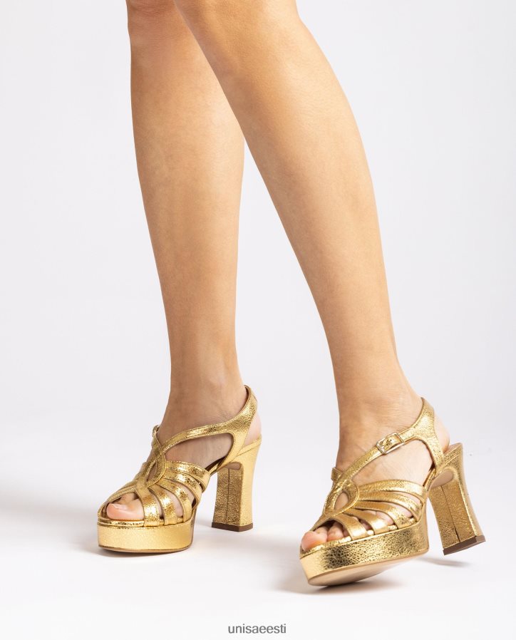 Unisa 88PPB4231 läikivast metallnahast rihmaga sandaal naised mood