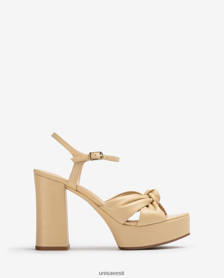 Unisa 88PPB4402 kõrge kontsaga ja platvormiga sandaalid naised beež