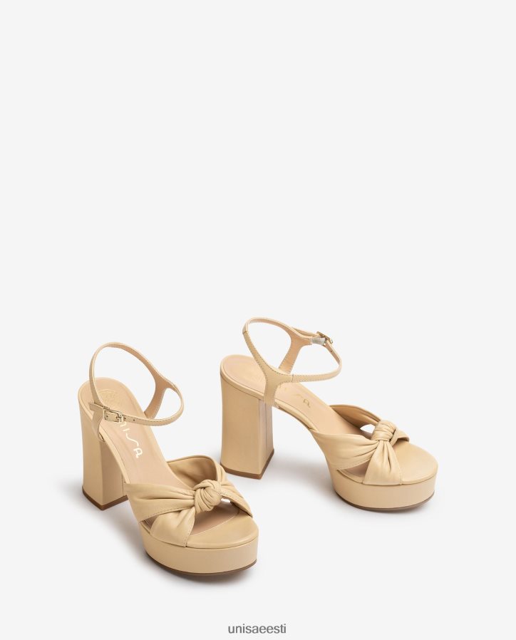 Unisa 88PPB4402 kõrge kontsaga ja platvormiga sandaalid naised beež