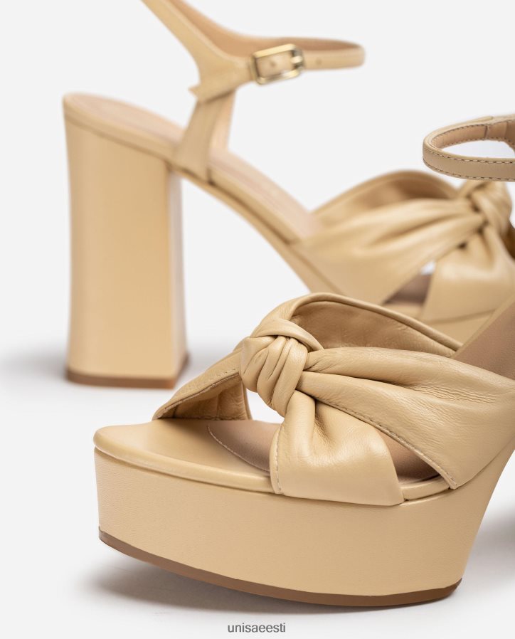 Unisa 88PPB4402 kõrge kontsaga ja platvormiga sandaalid naised beež