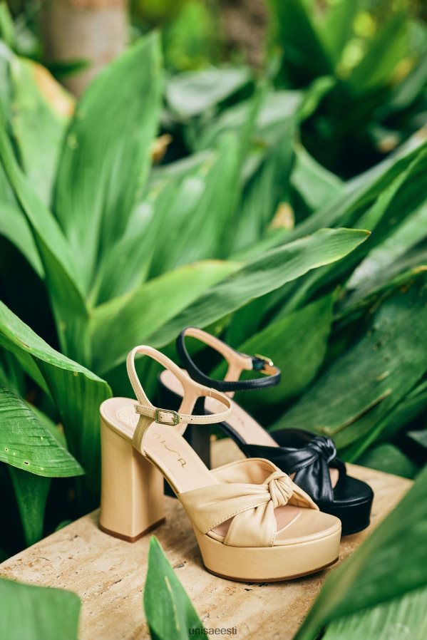 Unisa 88PPB4402 kõrge kontsaga ja platvormiga sandaalid naised beež