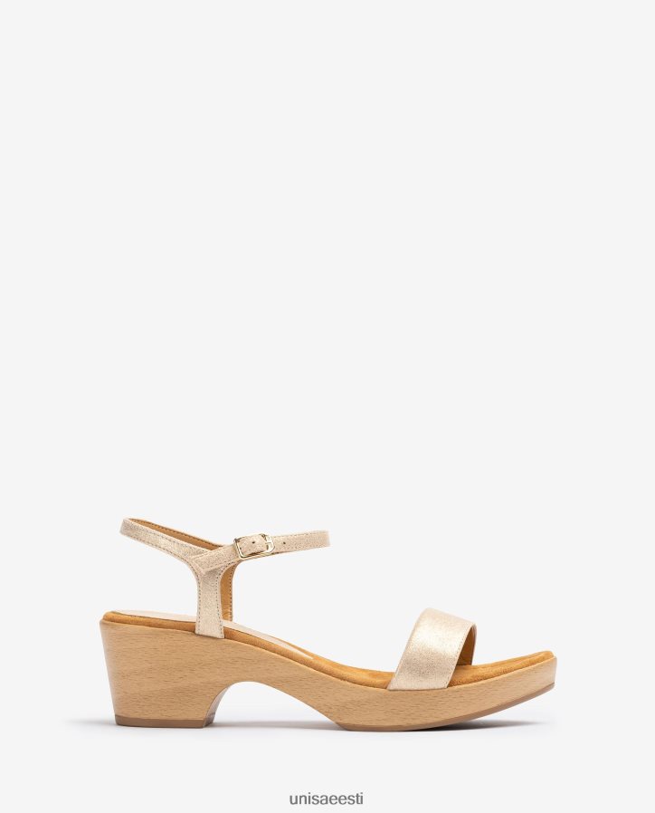 Unisa 88PPB4439 metallist efektiga plokk-sandaalid naised graatsiline