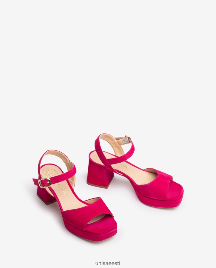 Unisa 88PPB48 sandaalid kontsa ja platvormiga naised roosa