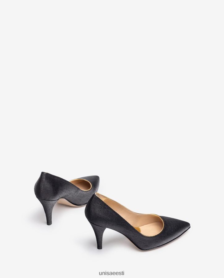 Unisa 88PPB41323 pump valmistatud raffias naised must