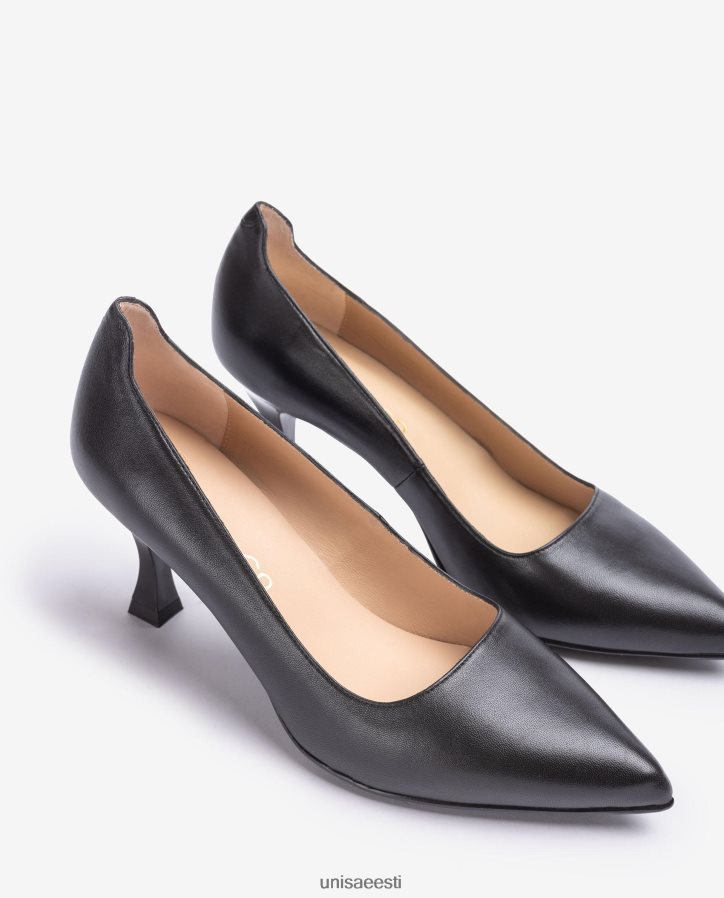 Unisa 88PPB4573 värvitud kannaga pump naised must