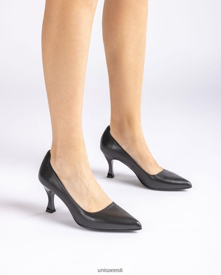 Unisa 88PPB4573 värvitud kannaga pump naised must