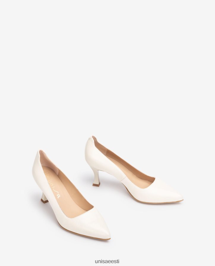 Unisa 88PPB4574 värvitud kannaga pump naised valge