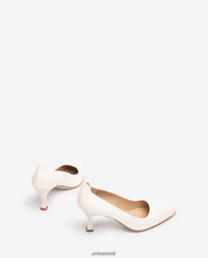 Unisa 88PPB4574 värvitud kannaga pump naised valge