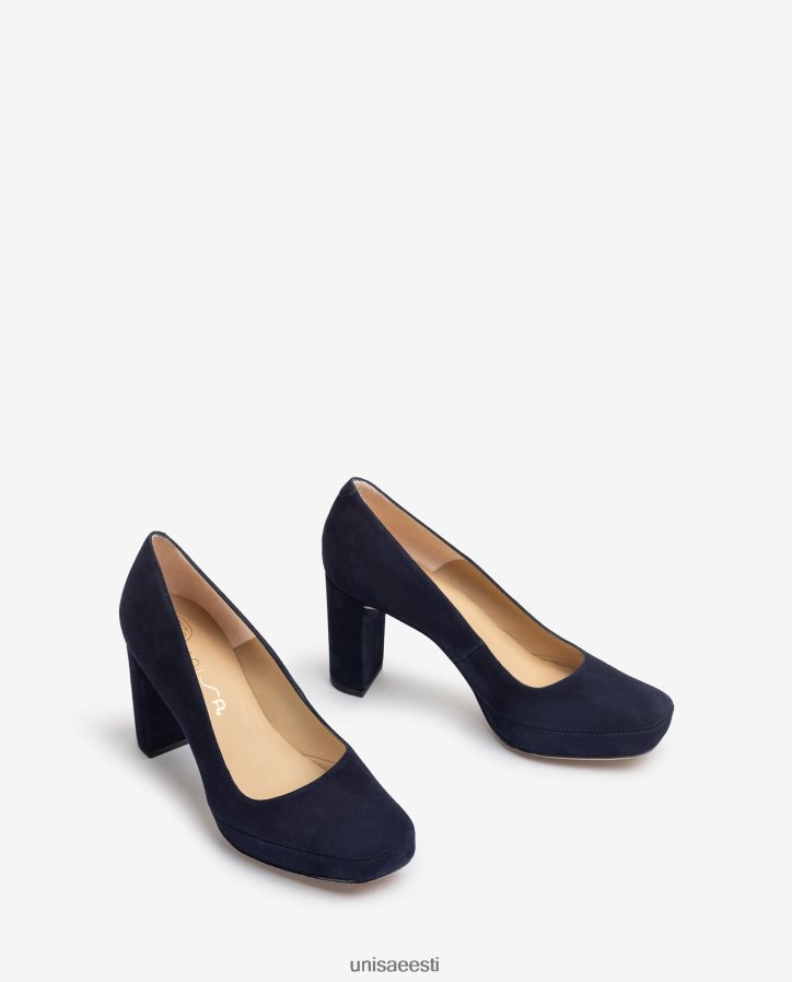 Unisa 88PPB4591 kandilise varbaga pump seljaõmblusega naised sinine