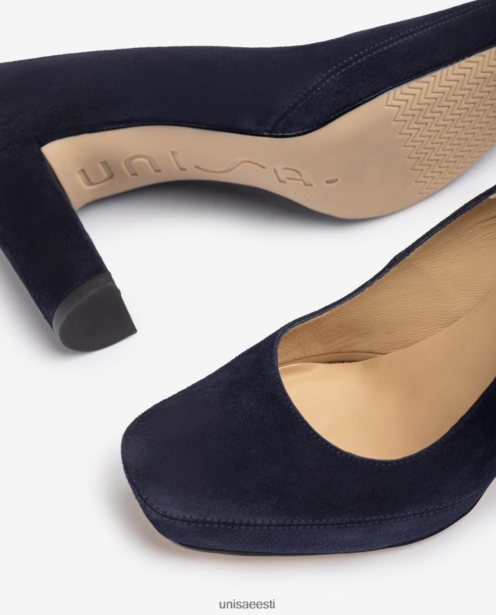 Unisa 88PPB4591 kandilise varbaga pump seljaõmblusega naised sinine