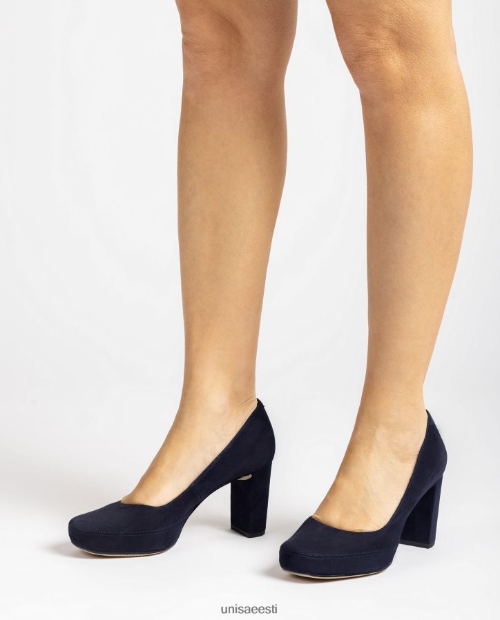 Unisa 88PPB4591 kandilise varbaga pump seljaõmblusega naised sinine