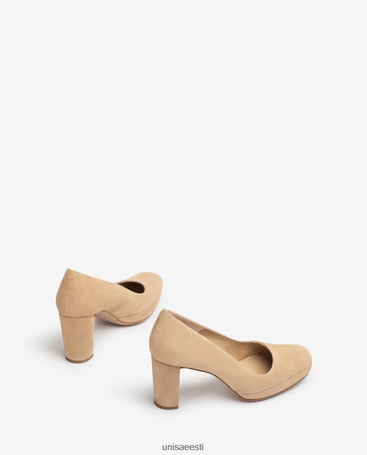 Unisa 88PPB4592 kandilise varbaga pump seljaõmblusega naised beež