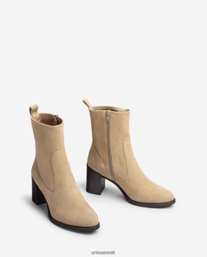 Unisa 88PPB41007 kõrge kontsaga poolsaabas naised beež