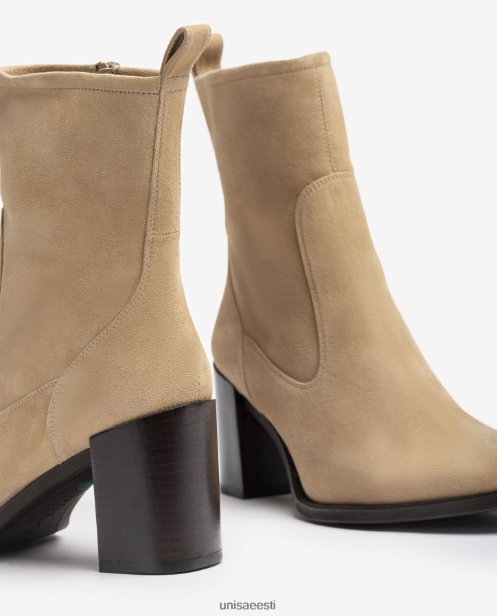 Unisa 88PPB41007 kõrge kontsaga poolsaabas naised beež