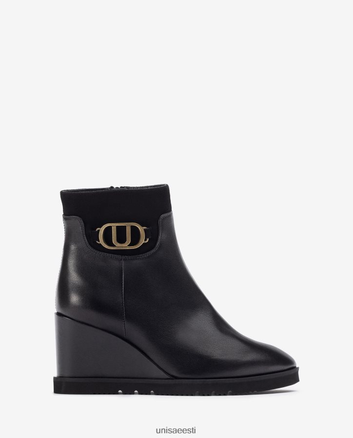 Unisa 88PPB41009 kõrge kiiluga poolsaabas naised must