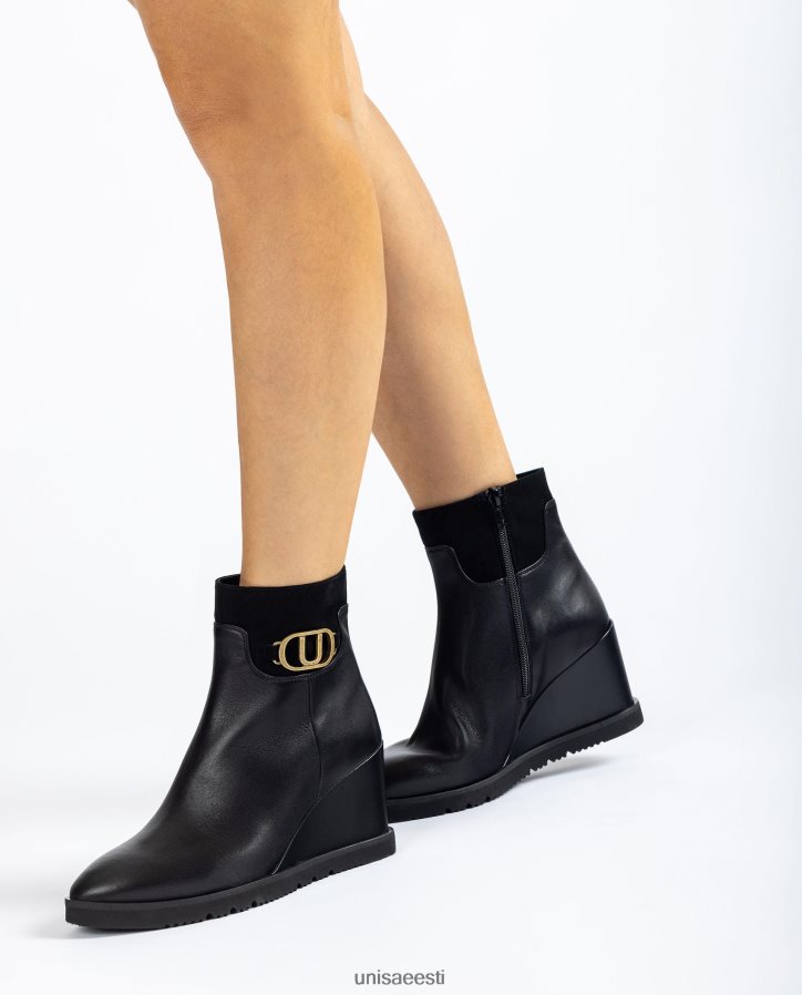 Unisa 88PPB41009 kõrge kiiluga poolsaabas naised must