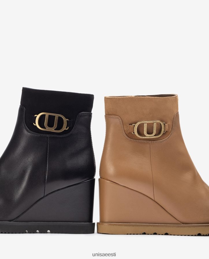 Unisa 88PPB41009 kõrge kiiluga poolsaabas naised must